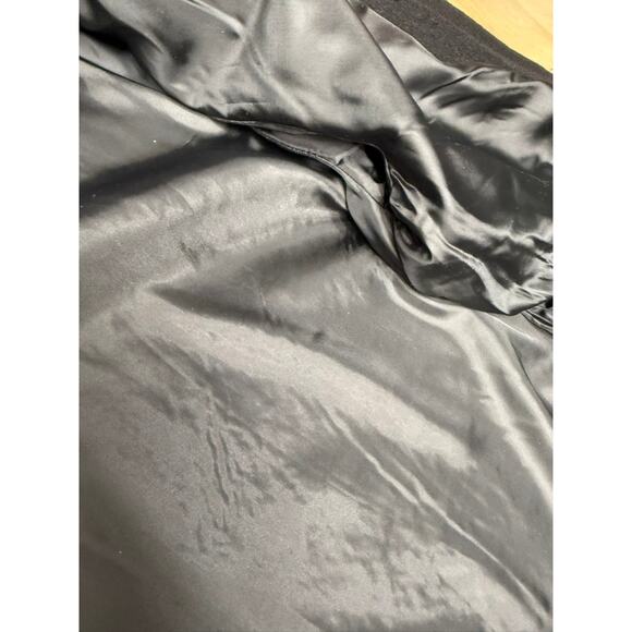 "Carson" 100% Wool Embroidered Floral Black Coat SZ L Netting On Sleeve Dk Fairy - Picture 11 of 16